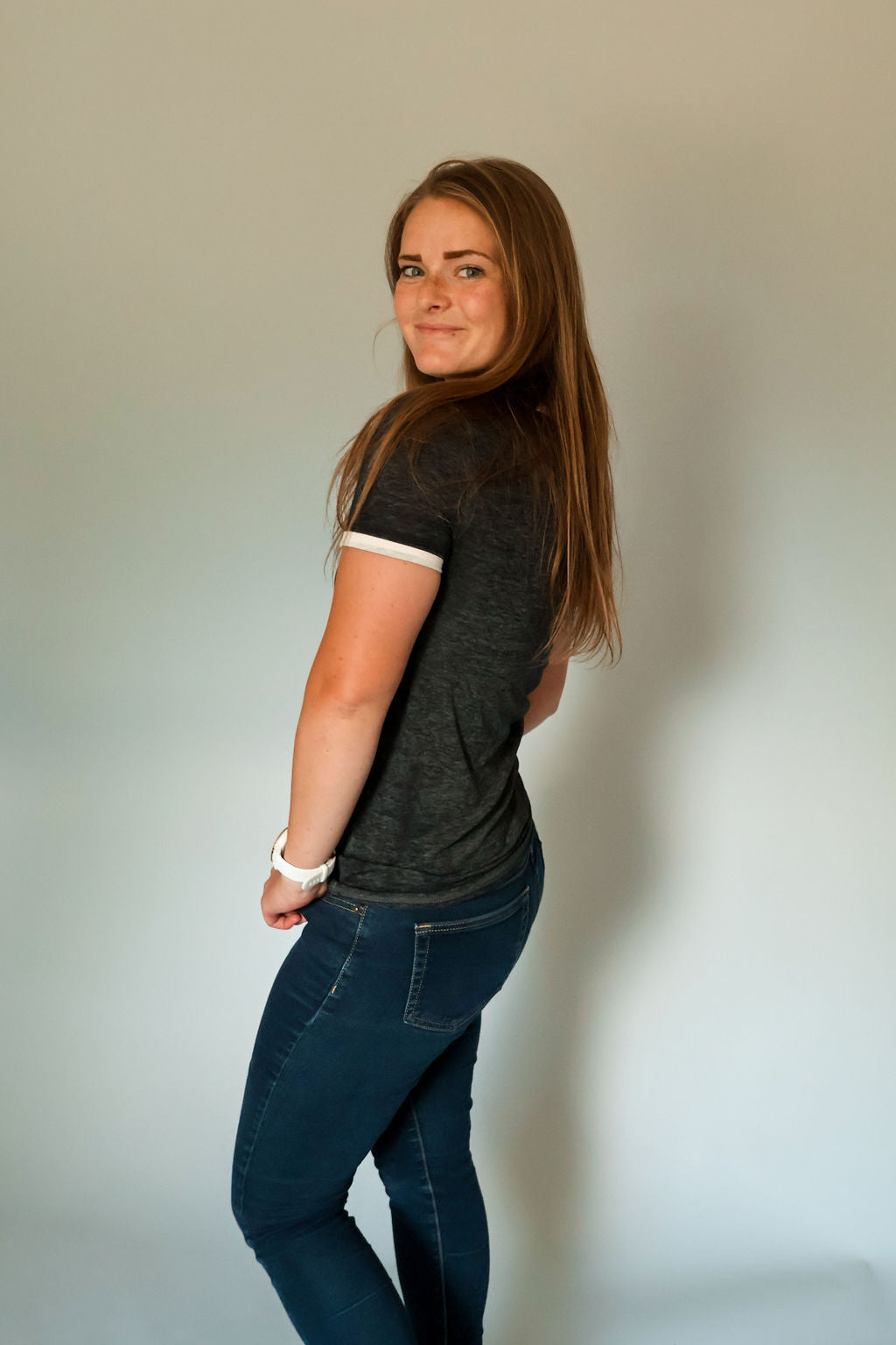 black loose baseball top