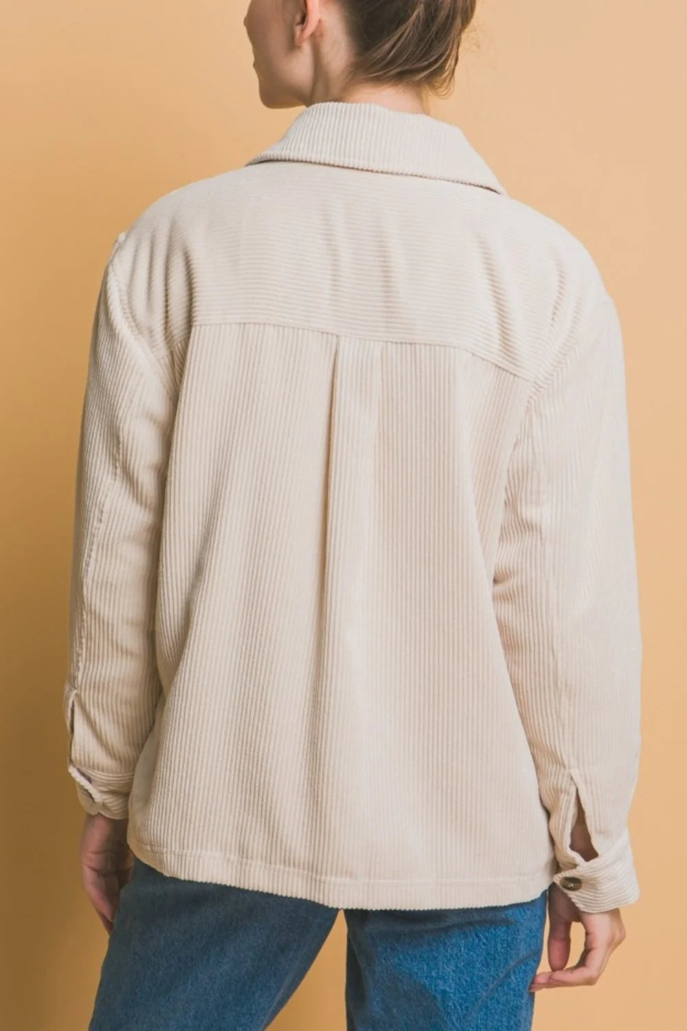Cream Faux Jacket