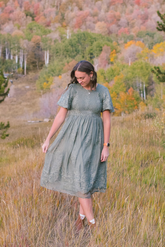 Sage Green Dress