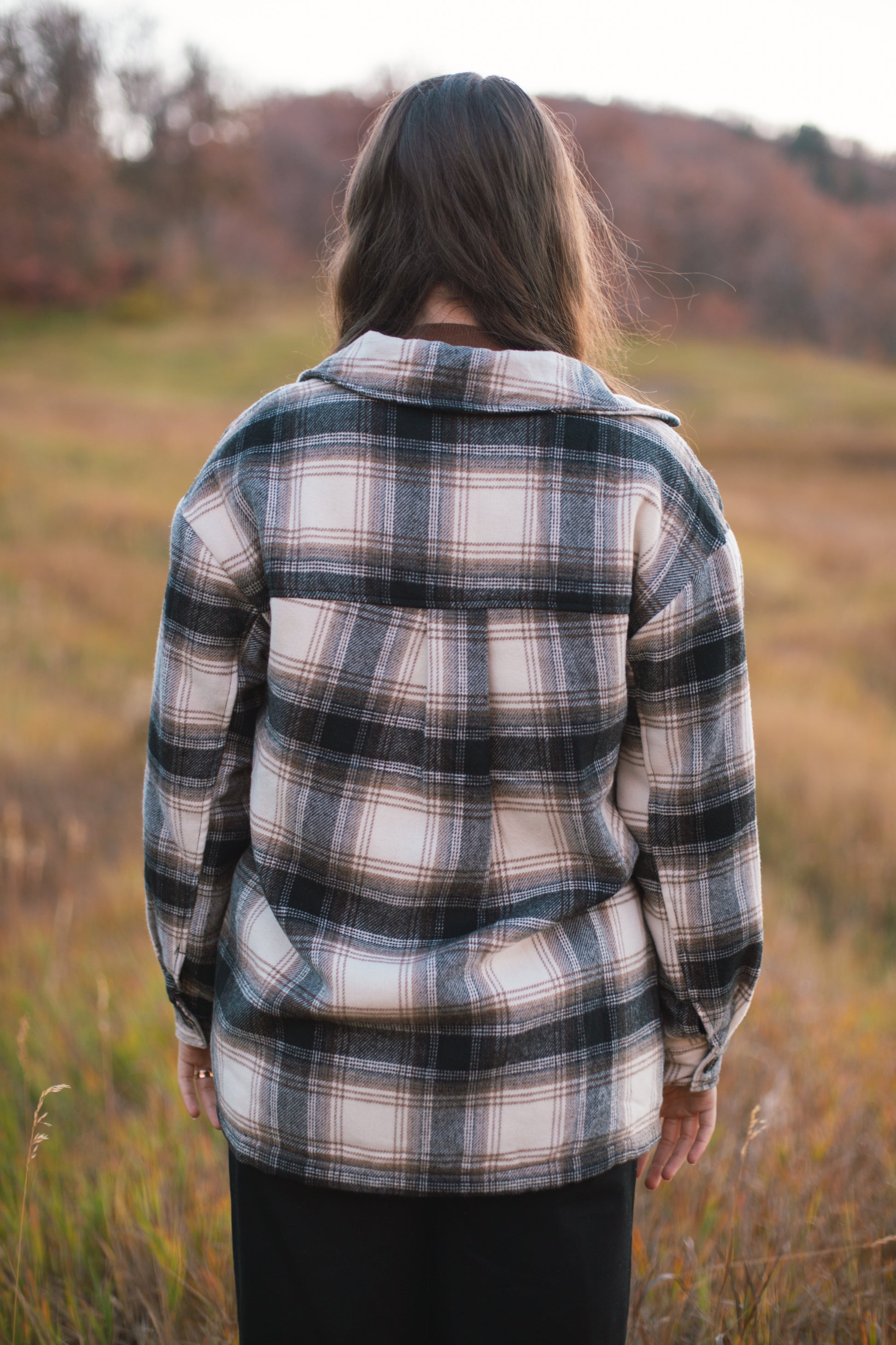 Fall Winter Plaid Jacket