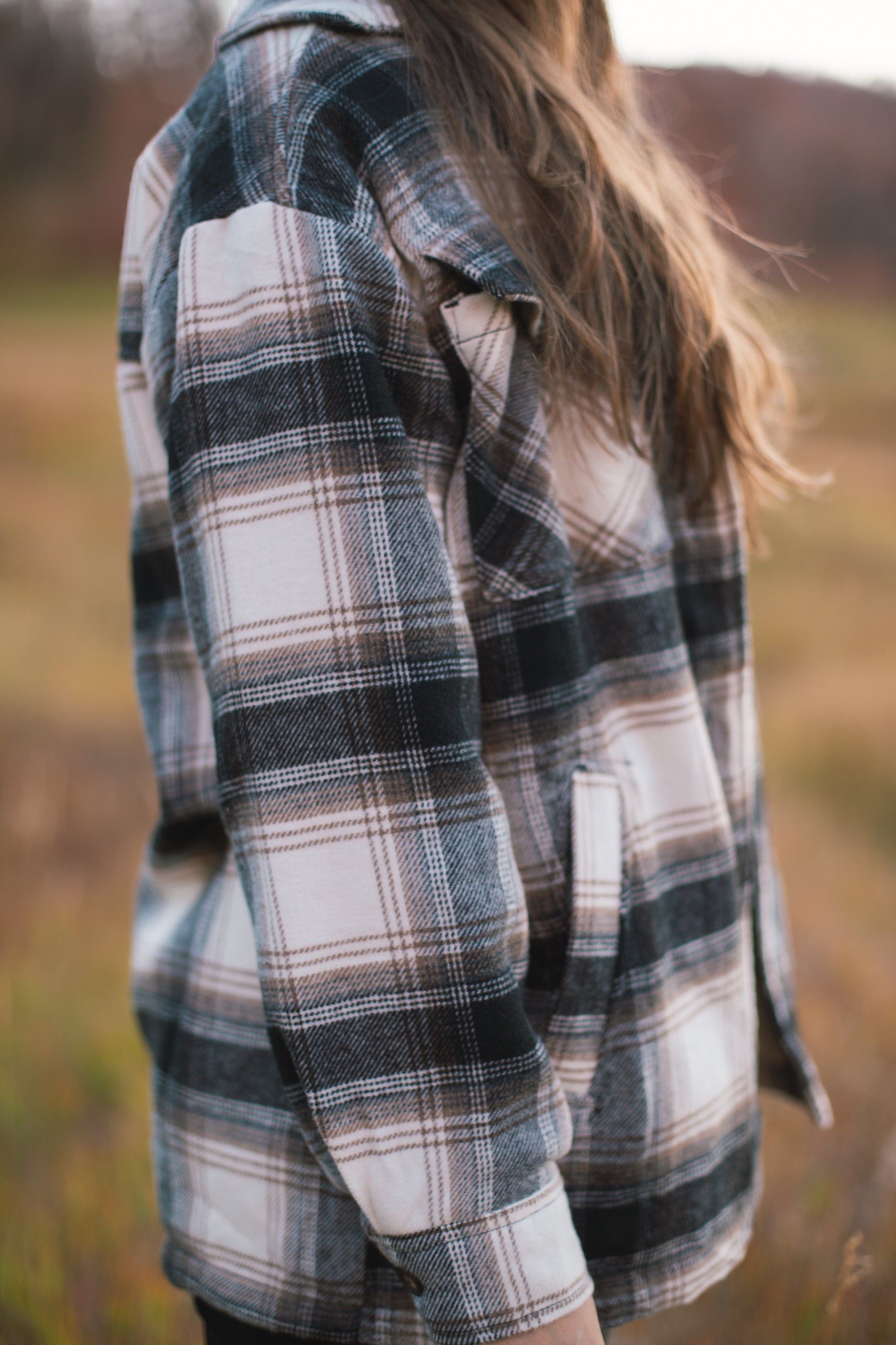 Fall Winter Plaid Jacket