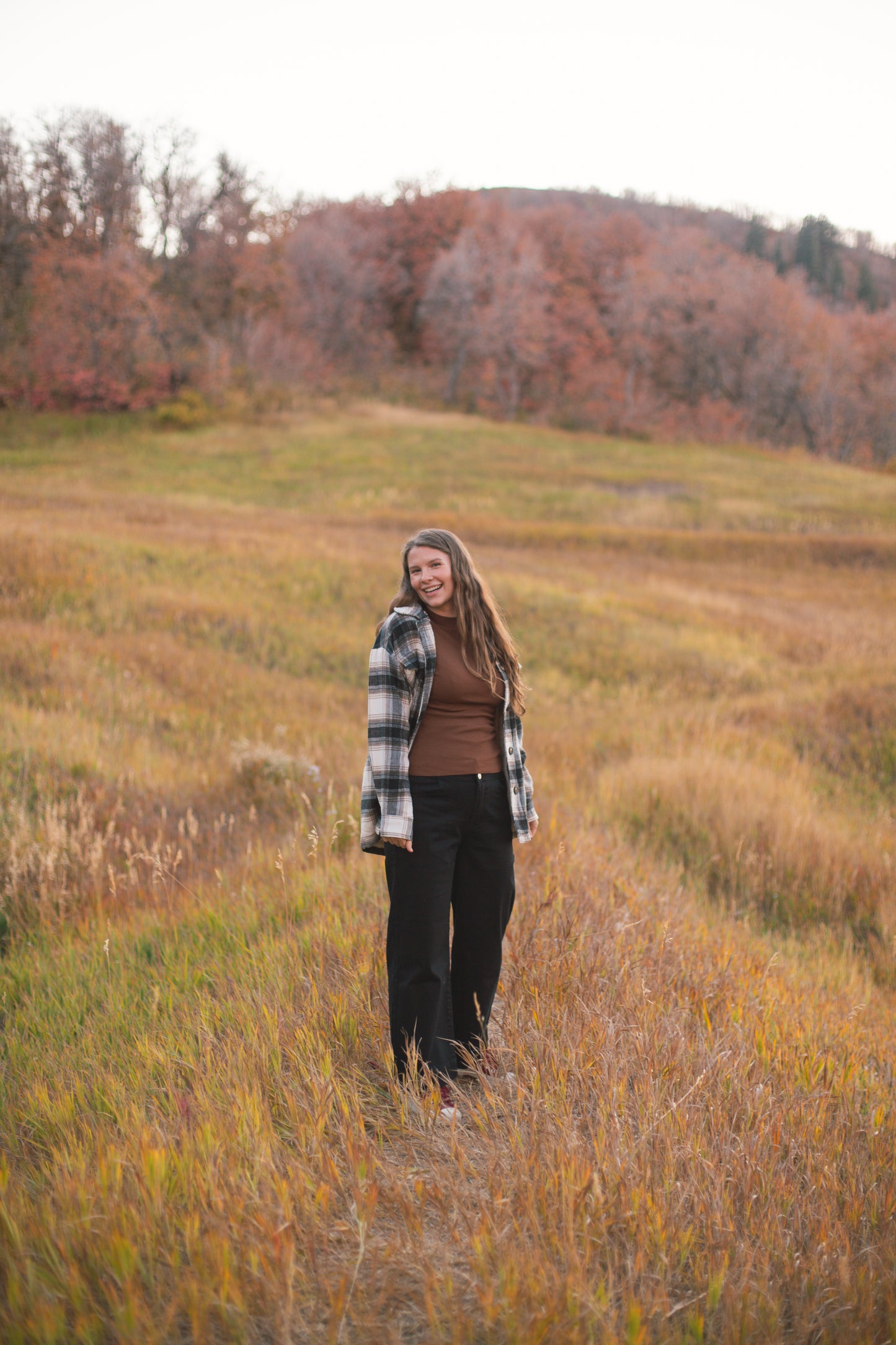 Fall Winter Plaid Jacket