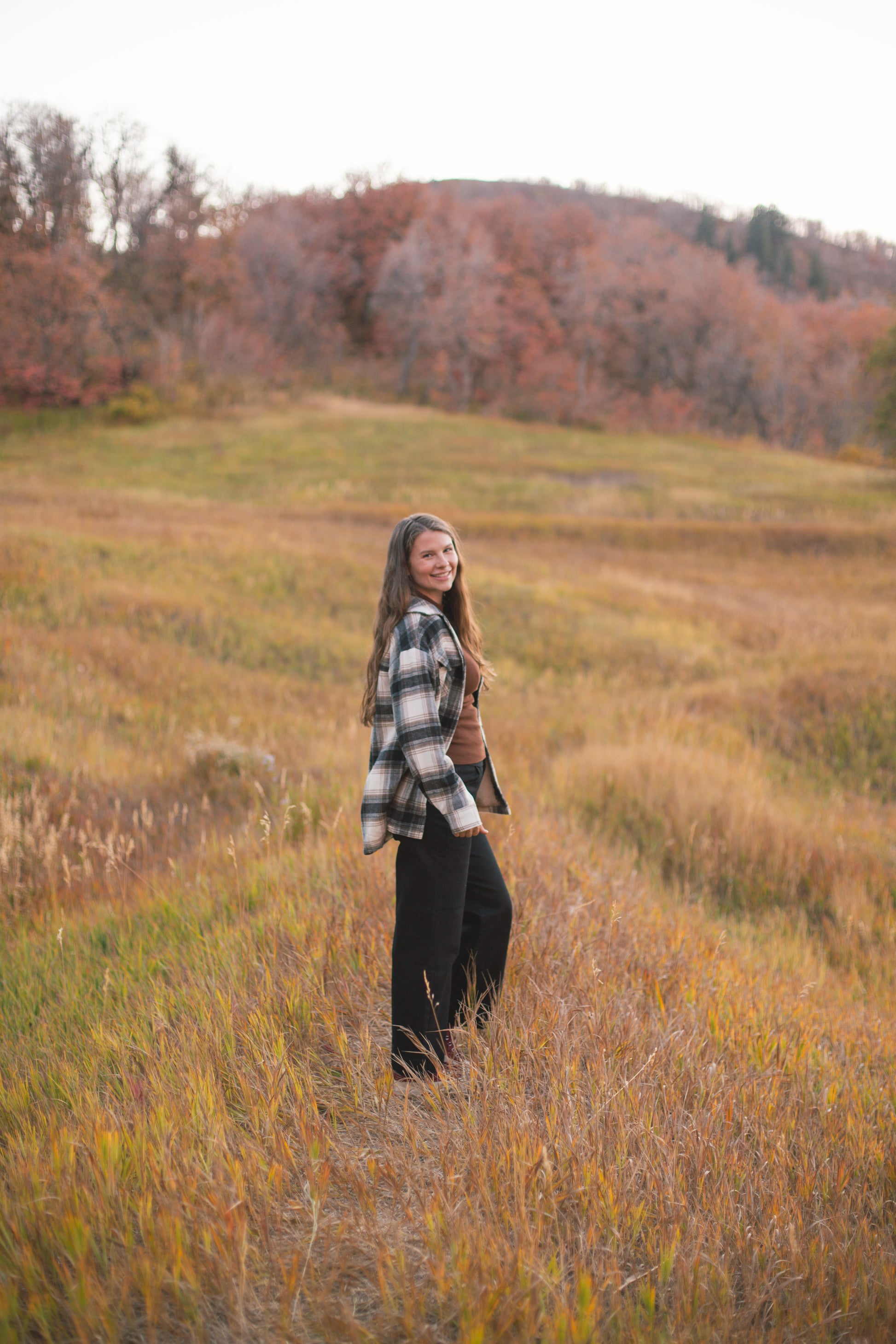 Fall Winter Plaid Jacket