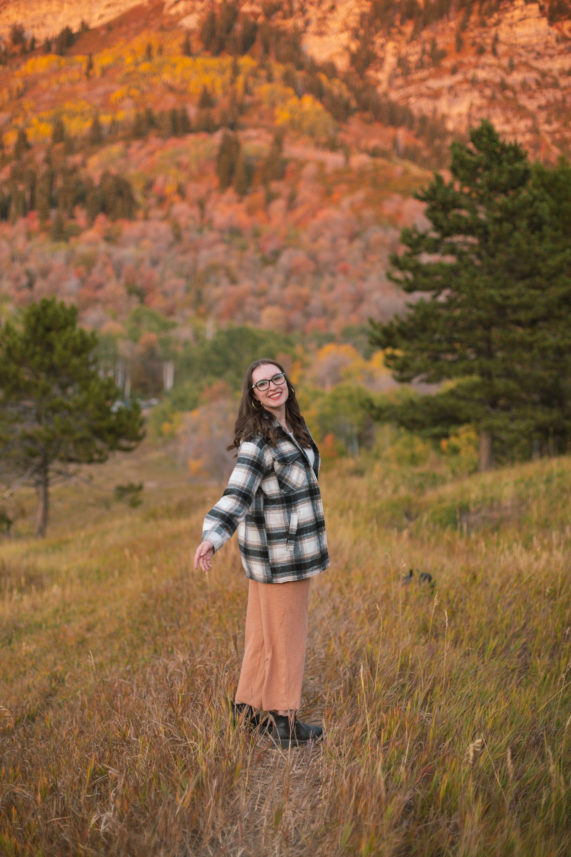 Fall Winter Plaid Jacket