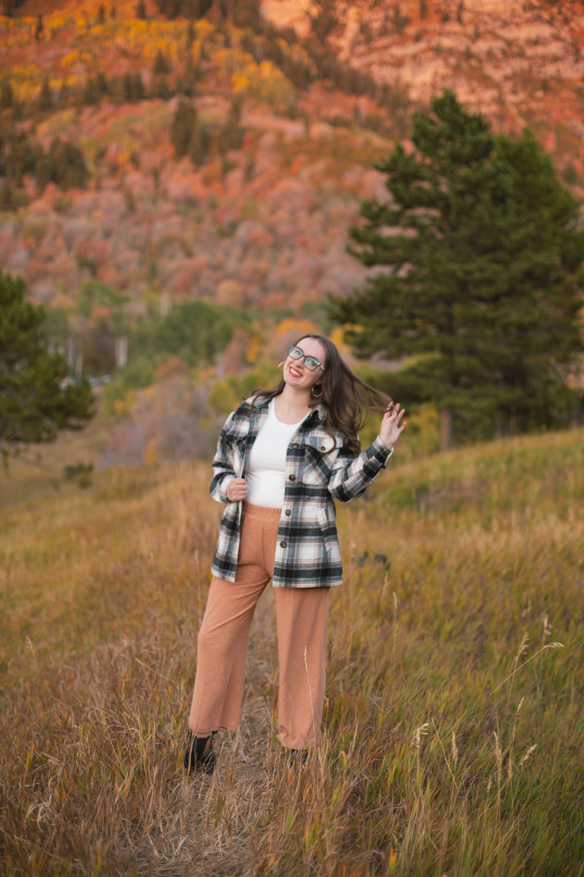 Fall Winter Plaid Jacket