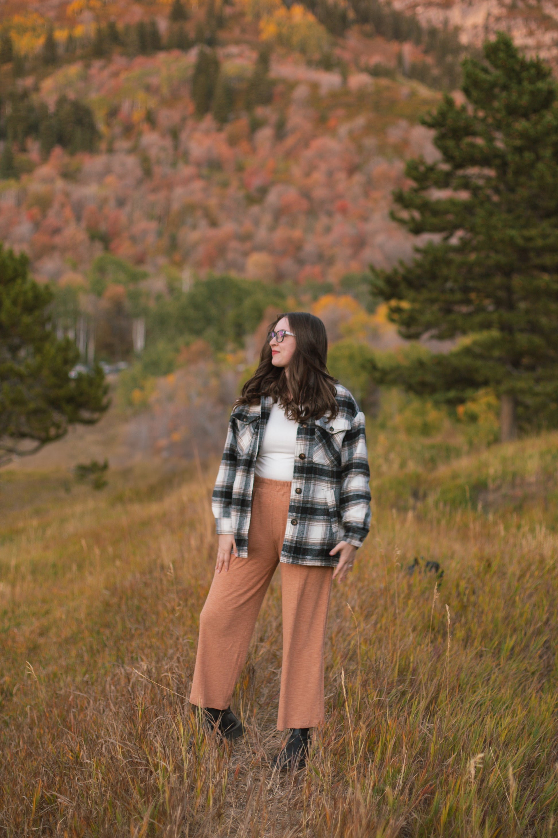 Fall Winter Plaid Jacket