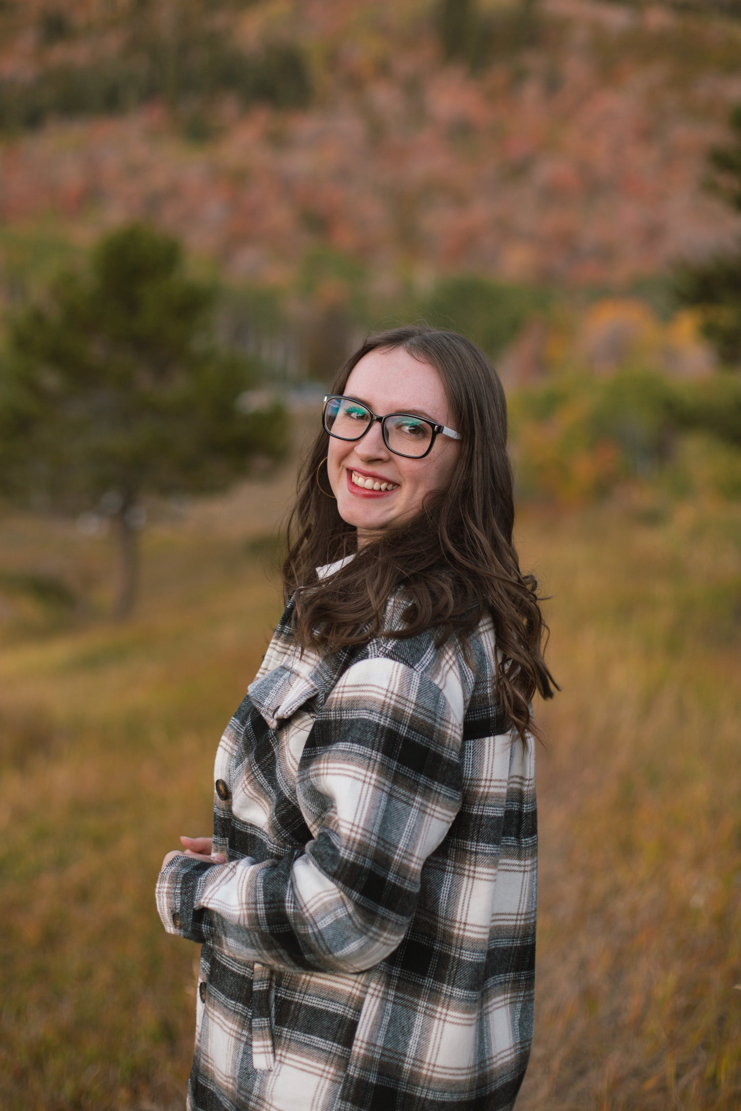 Fall Winter Plaid Jacket