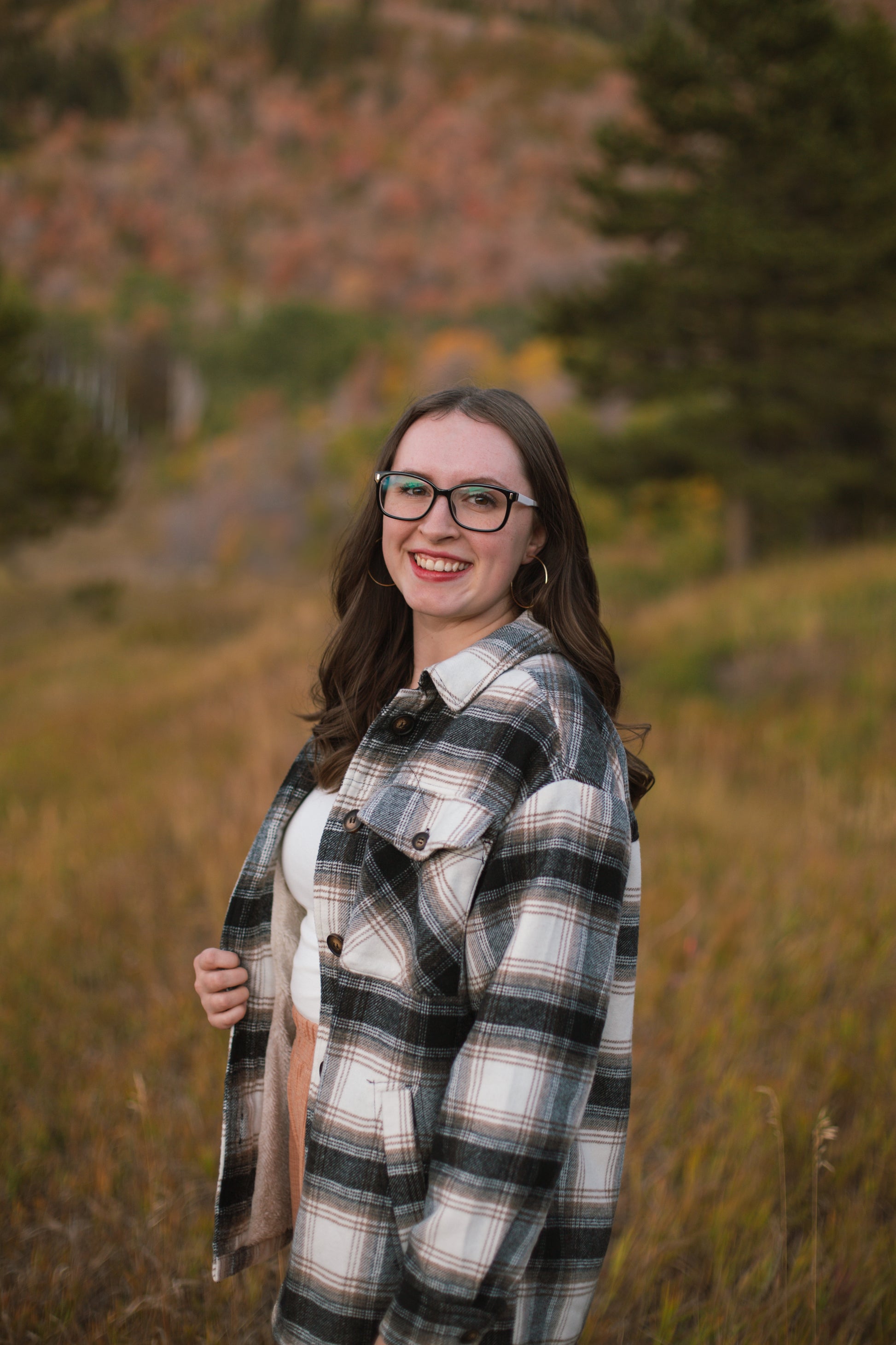 Fall Winter Plaid Jacket