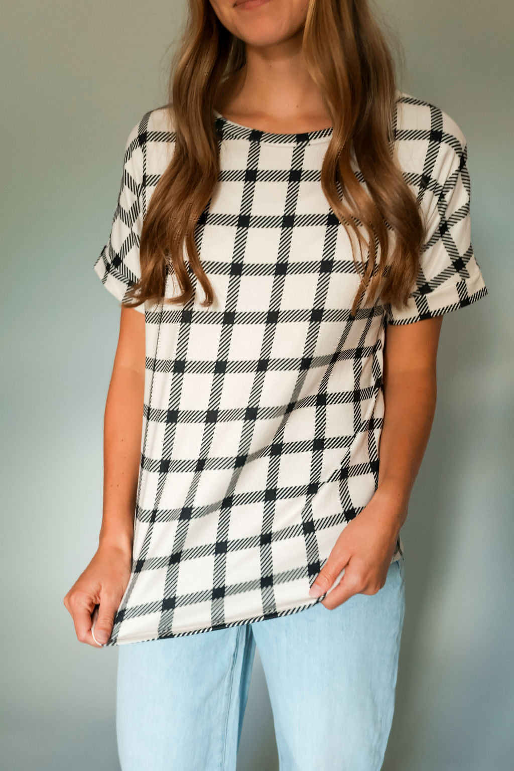 Caroline Checkered Top