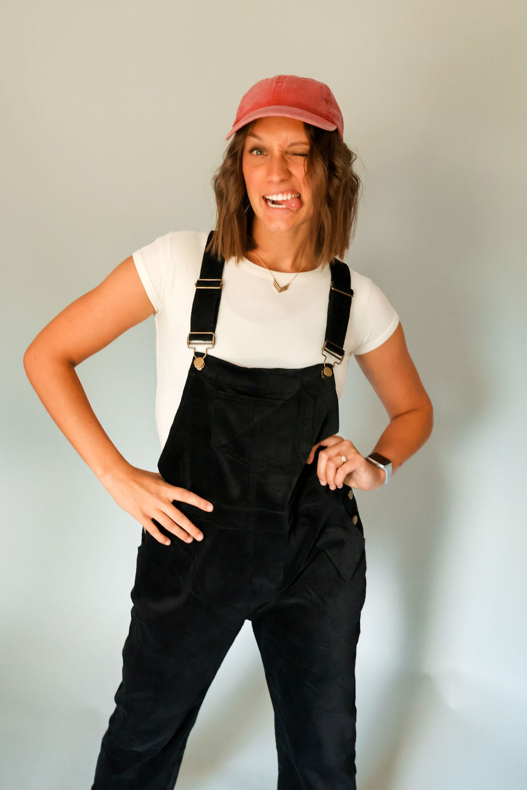 Kendra Black Overalls