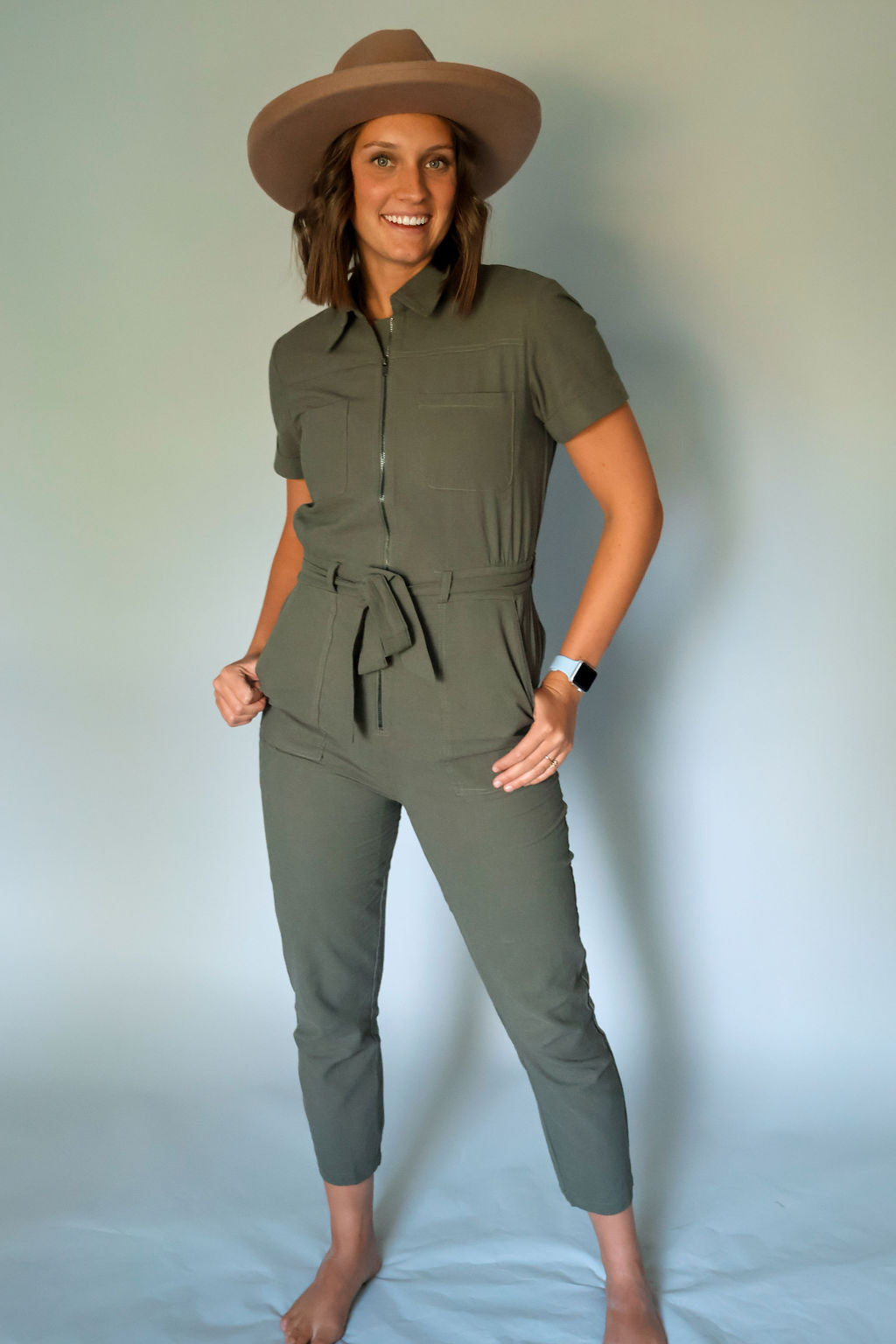 Mandi Khaki Jumpsuit