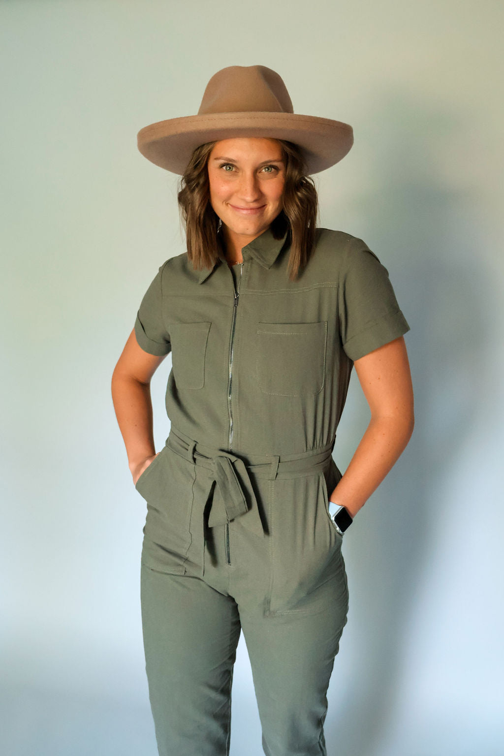 Mandi Khaki Jumpsuit