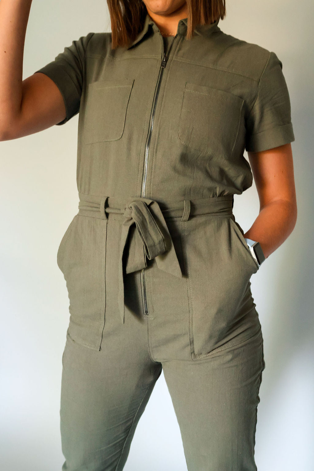 Mandi Khaki Jumpsuit