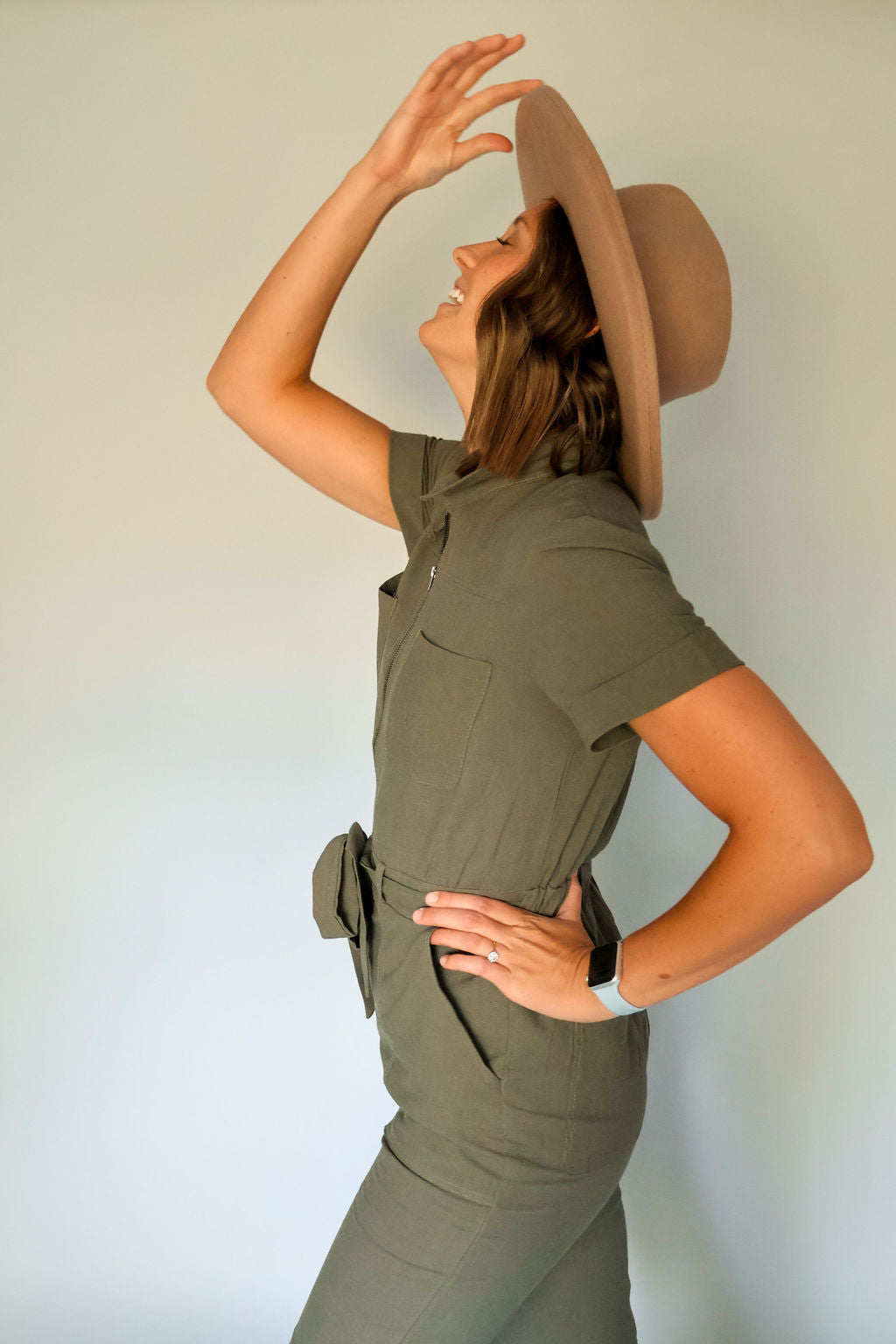 Mandi Khaki Jumpsuit