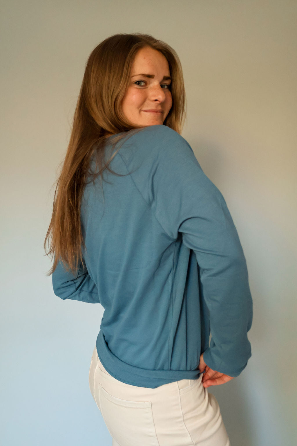 Camie Teal Sweatshirt