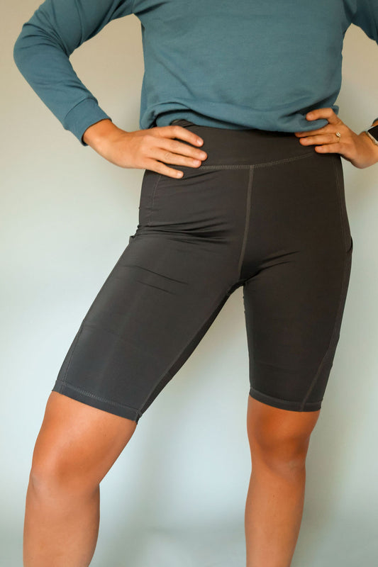 Melissa Charcoal Biker Shorts